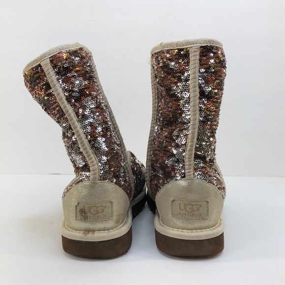 UGG Australia Multicolor Flip Sequin Boots - Picture 7 of 10